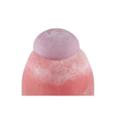 Karlie Pink Matte Glass Bulb Vase Purple Top