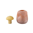 Karlie Bronze Matte Glass Bulb Vase Yellow Top