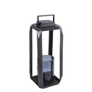 Hythm Black Casted Alu Lantern With Glass M