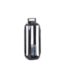 Hythm Black Casted Alu Lantern With Glass S