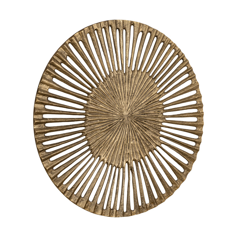 Marjun Gold Casted Alu Wall Panel Open Round L