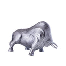 Ornament Ebeny bull zilver L