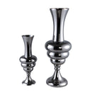 Nimai Antracite Antique Shaped Glass Vase Shiny S