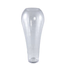 Serren Clear Round Glass Vase Wide Top
