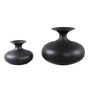 Lyndsay Black Round Shaped Ceramic Pot Bulb High
