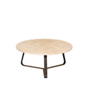 Micka Black Travertine Coffeetable Round Medium