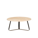 Micka Black Travertine Coffeetable Round Medium