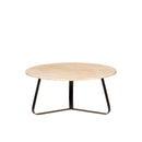 Micka Black Travertine Coffeetable Round Medium