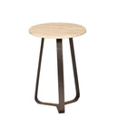 Micka Black Travertine Coffeetable Round Small