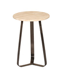 Micka Black Travertine Coffeetable Round Small