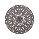 PTMD Farris Brown Round Mdf Wall Panel Carved S