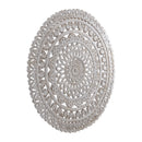 Farris Cream Round Mdf Wall Panel Carved L