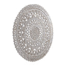 Farris Cream Round Mdf Wall Panel Carved L