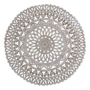 PTMD Farris Cream Round Mdf Wall Panel Carved L