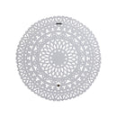 Farris Cream Round Mdf Wall Panel Carved S
