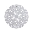 Farris Cream Round Mdf Wall Panel Carved S