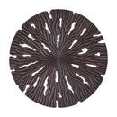 Bonte Brown Wall Panel Wavy Carved Round L