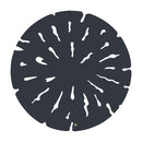 Bonte Brown Wall Panel Wavy Carved Round L