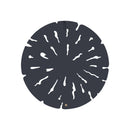 Bonte Brown MDF Wall Panel Wavy Carved Round S