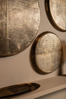 Jowad Antique Gold Alu Sheet Wall Panel Ribbed S