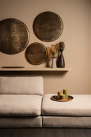 Jowad Antique Gold Alu Sheet Wall Panel Ribbed M