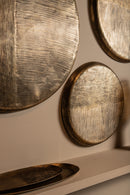 Jowad Antique Gold Alu Sheet Wall Panel Ribbed S