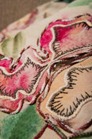 Ayumi Pink Square Cotton Cushion Abstract