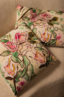 Ayumi Pink Rectangle Cotton Cushion Abstract