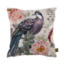 Loralee Green Square Cotton Cushion Peacock