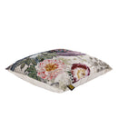 Loralee Green Square Cotton Cushion Peacock