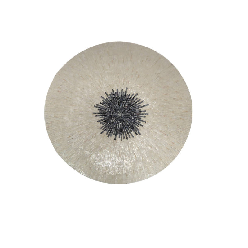 Vojtech White Bamboo Wall Panel L