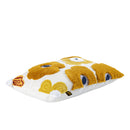 Bethanie Yellow Rect Embroidery Flower Cushion