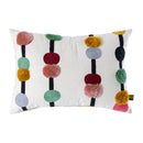 PTMD Prinay Pink Rect Embroidery Cushion With Dots 