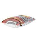 Sephora Pink Rect Embroidery Cushion With Lines