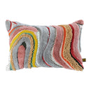 PTMD Sephora Pink Rect Embroidery Cushion With Lines