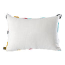 Courtneay Blue Rectangle Embroidery Cushion Lines