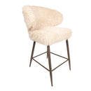 Ares Bar Chair Hair Beige (Set of 2)
