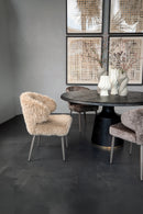 Ares Dining Chair Hair Beige (Set of 2)
