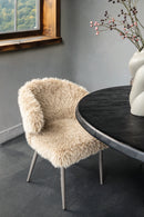 Ares Dining Chair Hair Beige (Set of 2)