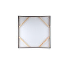Gustas Brown Framed Wallpanel Poly Strips Square