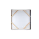 Gustas Brown Framed Wallpanel Poly Strips Square