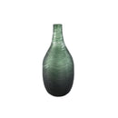 Elichi Green Round Glass Vase High Wide