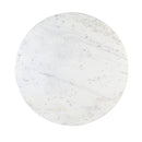Neelim White Marble Dining Table Ribbed Base Round