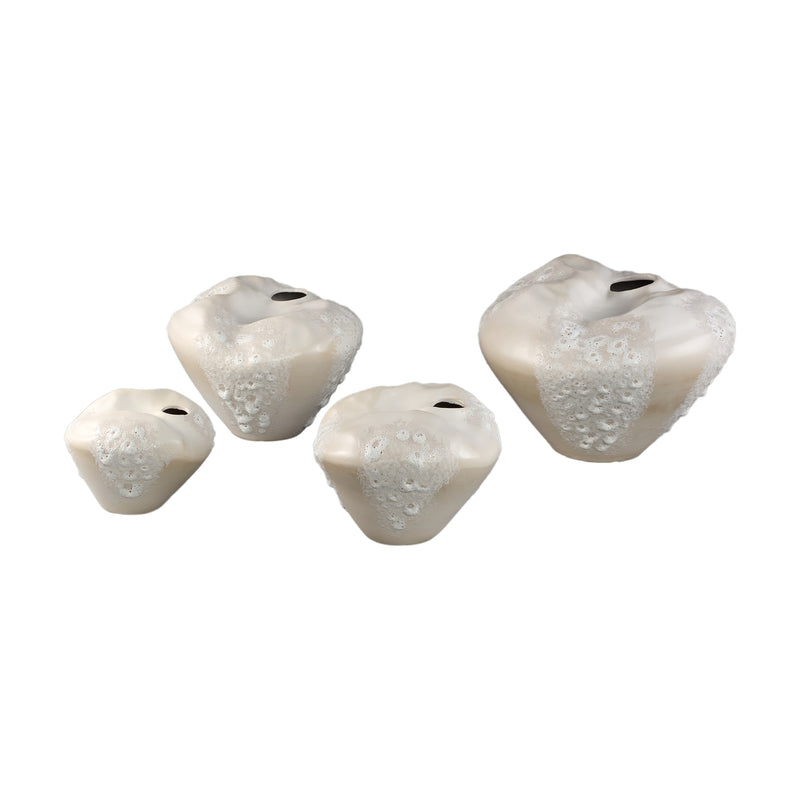 Dangelo Cream Ceramic Irregular Vase XL