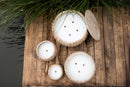 Yasmeene Brown Cement Outdoor Candle XL