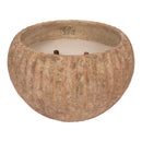 Yasmeene Brown Cement Outdoor Candle L