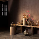 Narin Brown Irregular Shaped Glass Vase L