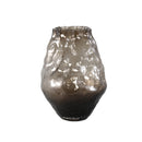 Narin Brown Irregular Shaped Glass Vase L