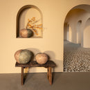 Chareece Grey Half Brown Cement Round Vase M