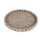 Jaydean Grey Cement Plate Ribbed Structure Round L